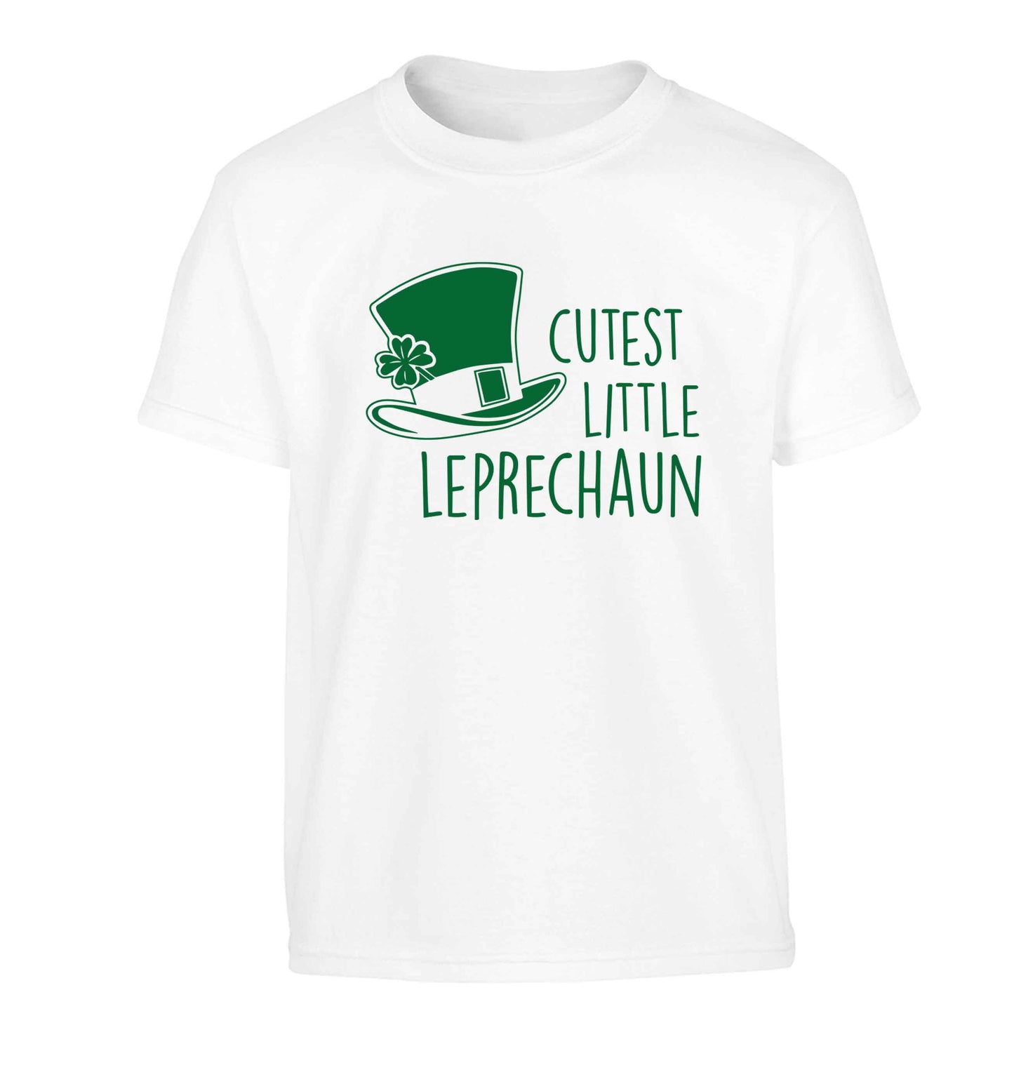 Cutest little leprechaun Children's white Tshirt 12-13 Years