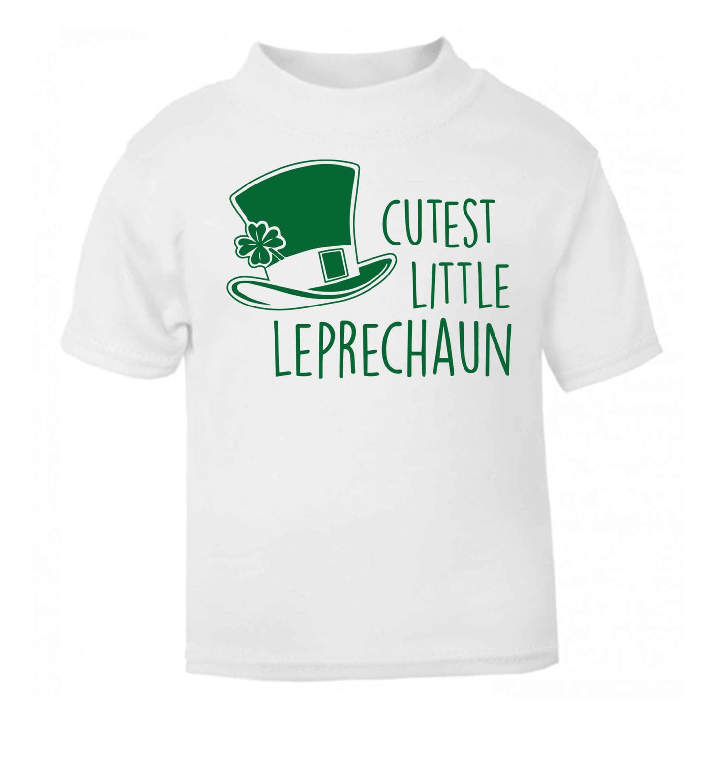 Cutest little leprechaun white baby toddler Tshirt 2 Years