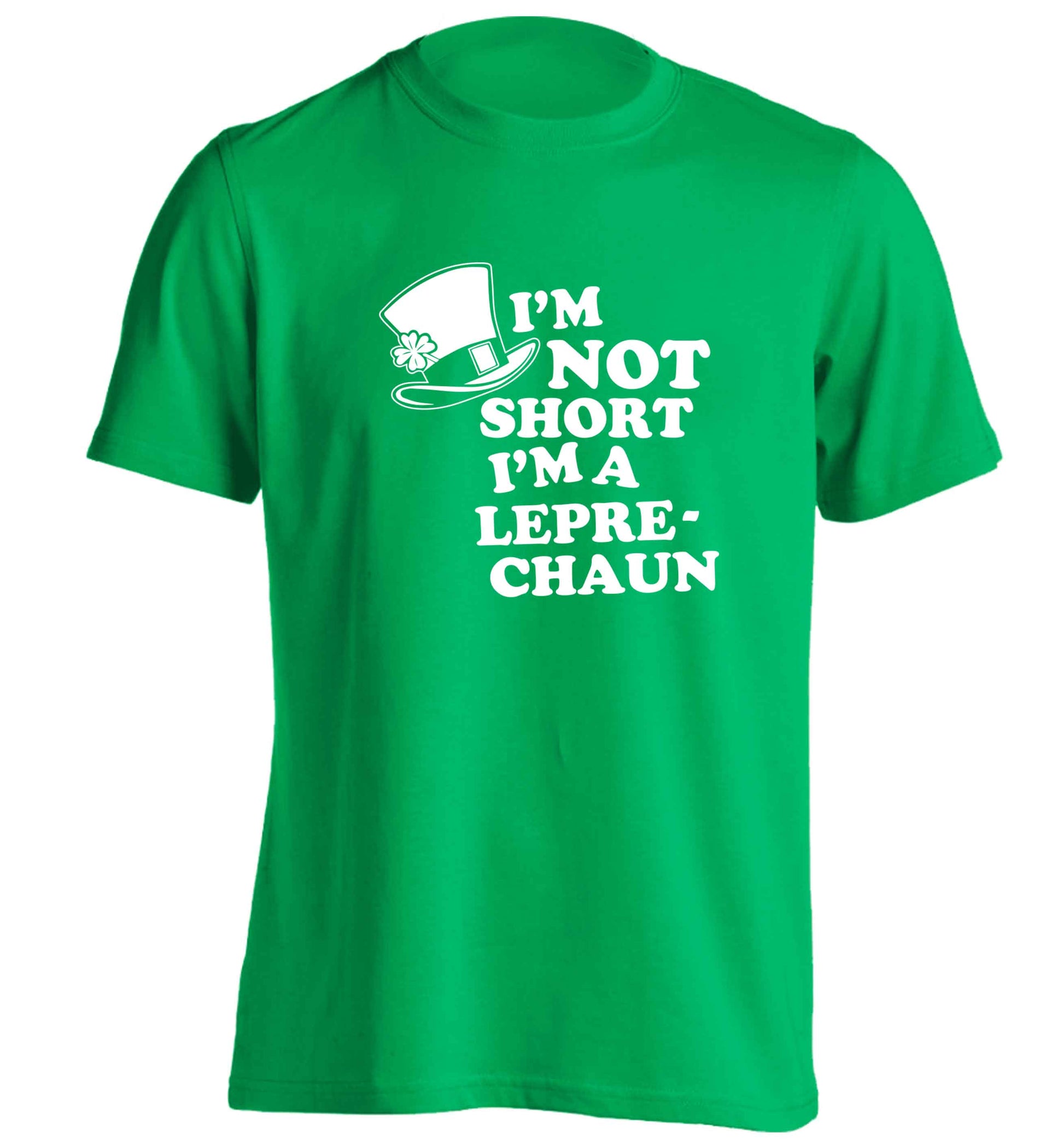 I'm not short I'm a leprechaun adults unisex green Tshirt 2XL