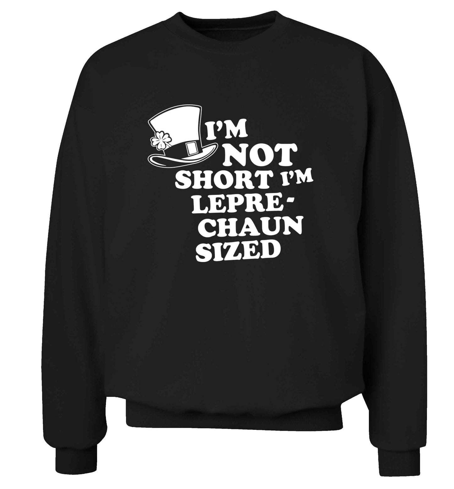 I'm not short I'm leprechaun sized adult's unisex black sweater 2XL