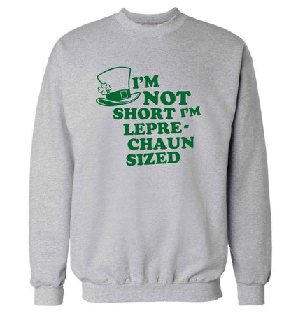 I'm not short I'm leprechaun sized adult's unisex grey sweater 2XL