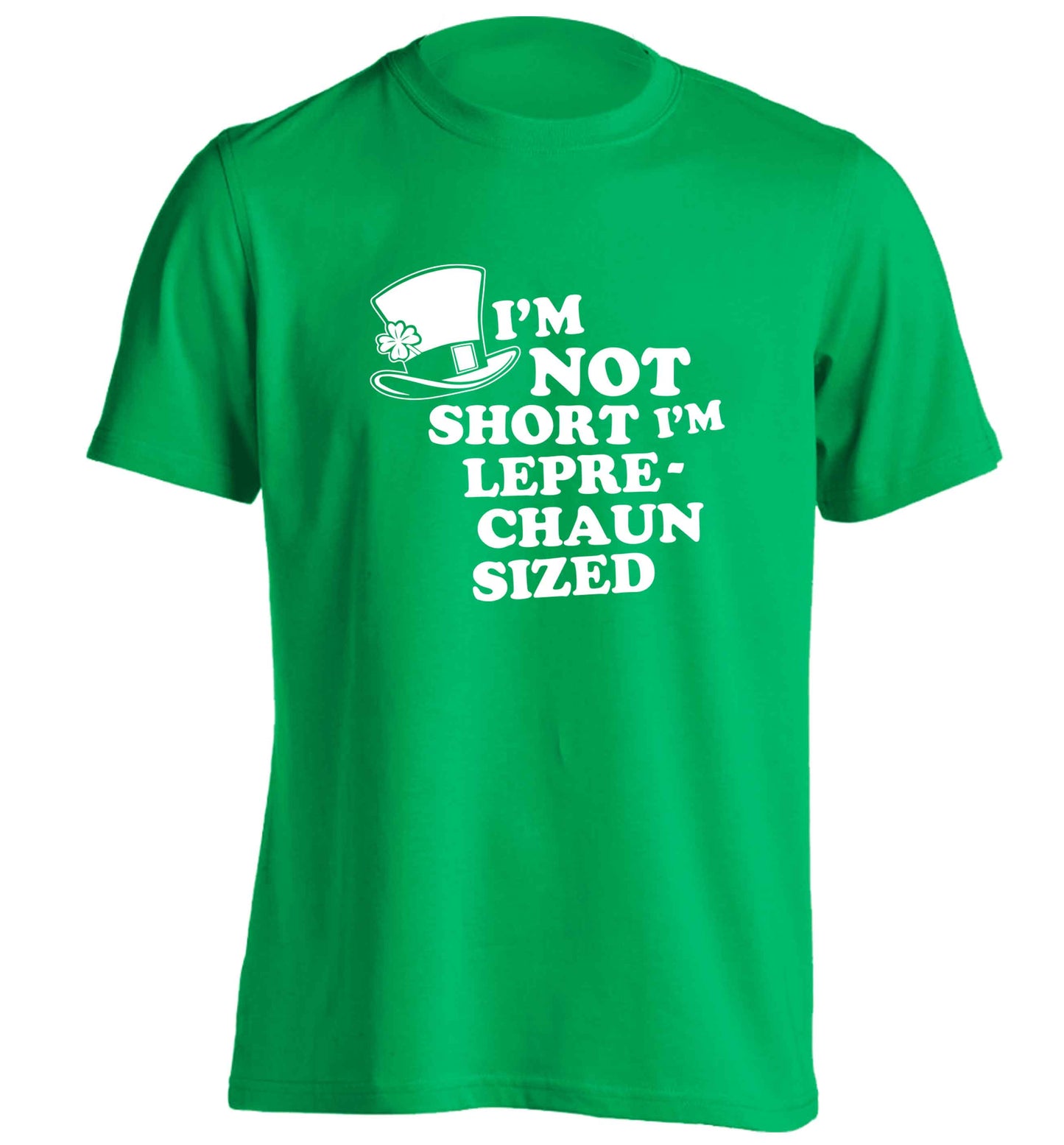 I'm not short I'm leprechaun sized adults unisex green Tshirt 2XL