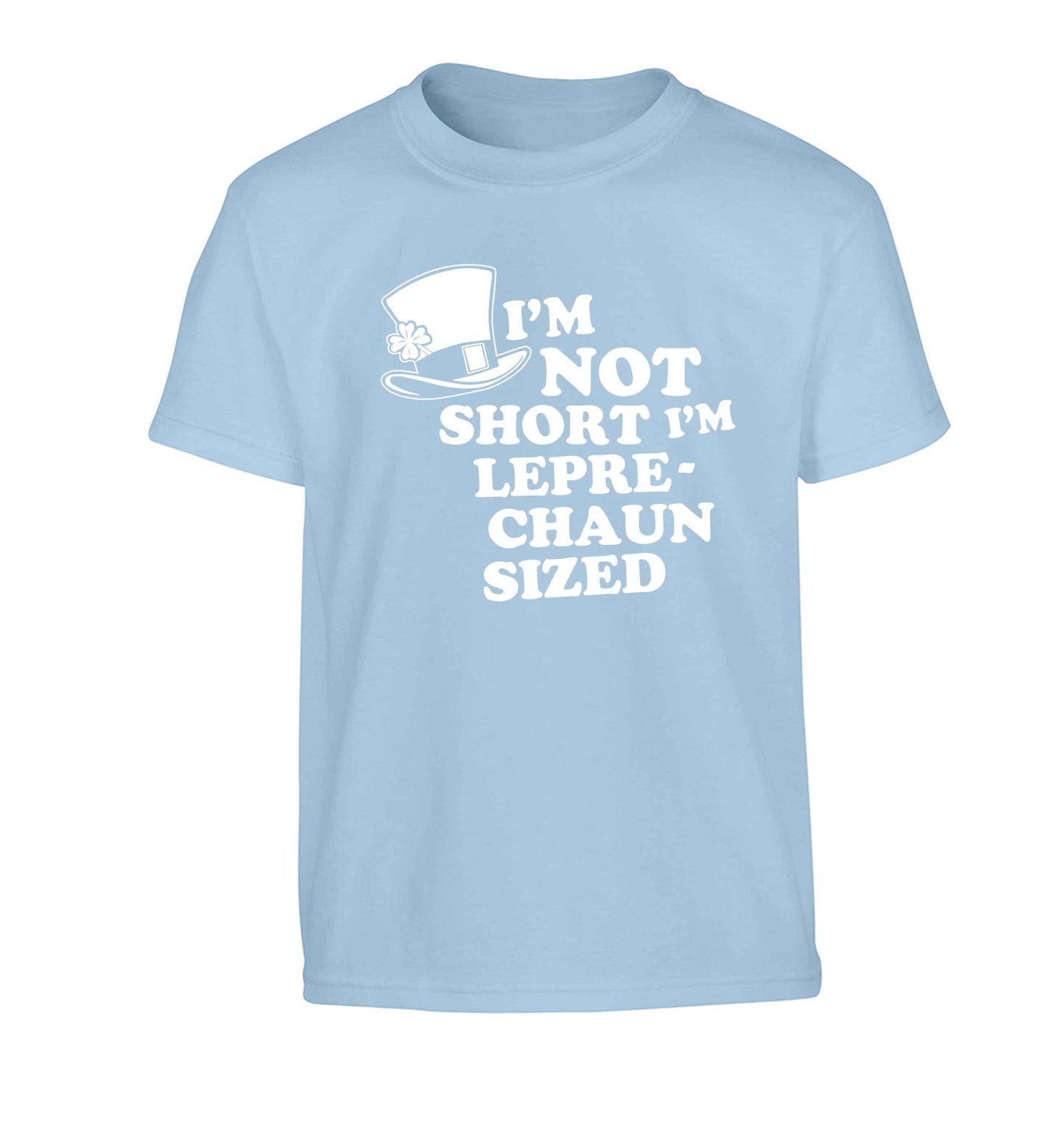 I'm not short I'm leprechaun sized Children's light blue Tshirt 12-13 Years