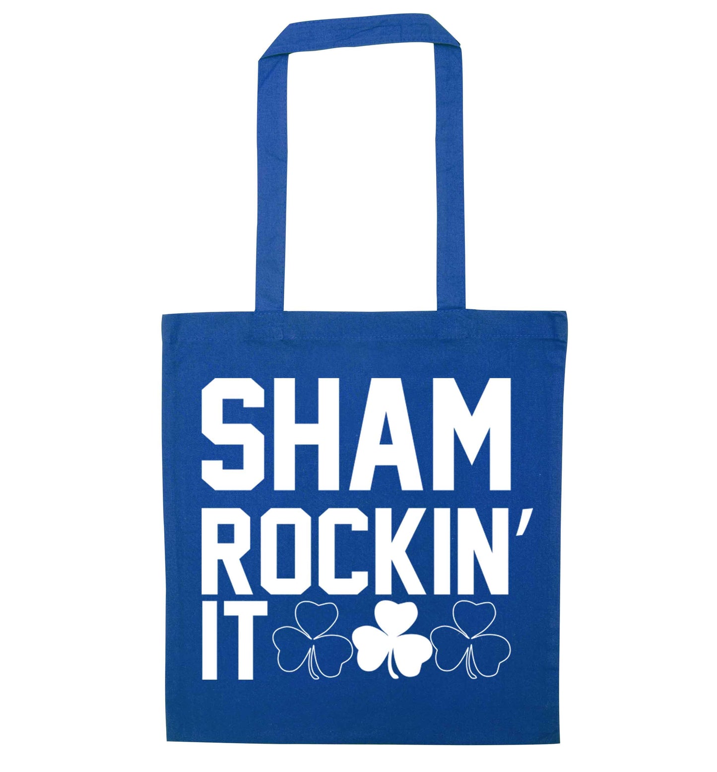 Shamrockin' it blue tote bag