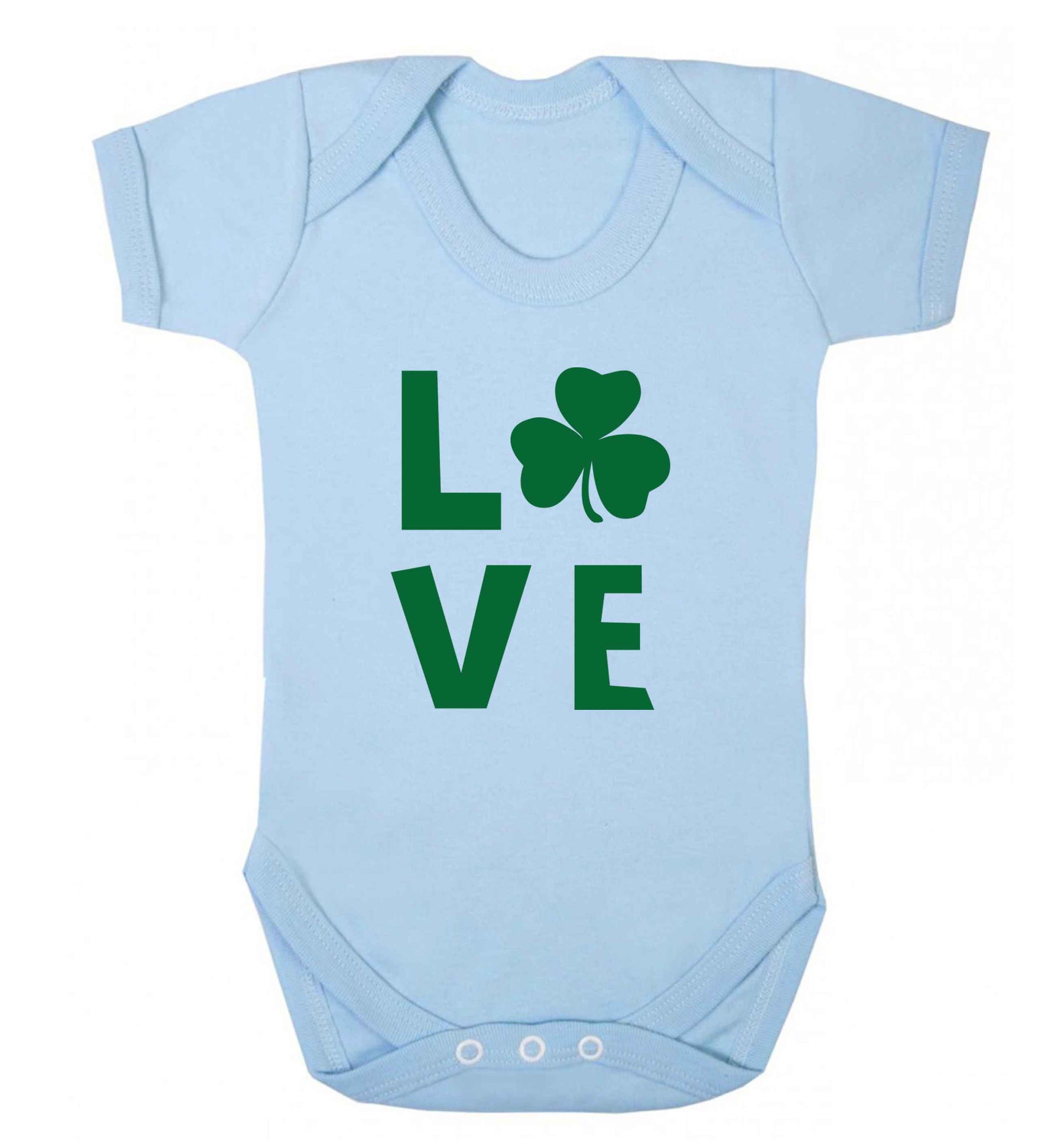 Shamrock love baby vest pale blue 18-24 months