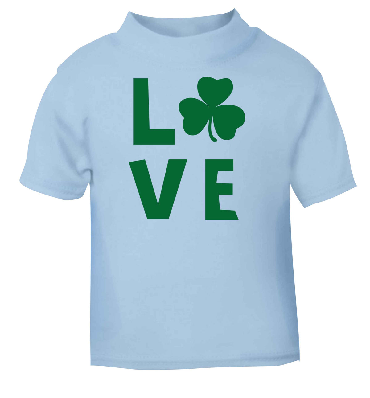 Shamrock love light blue baby toddler Tshirt 2 Years