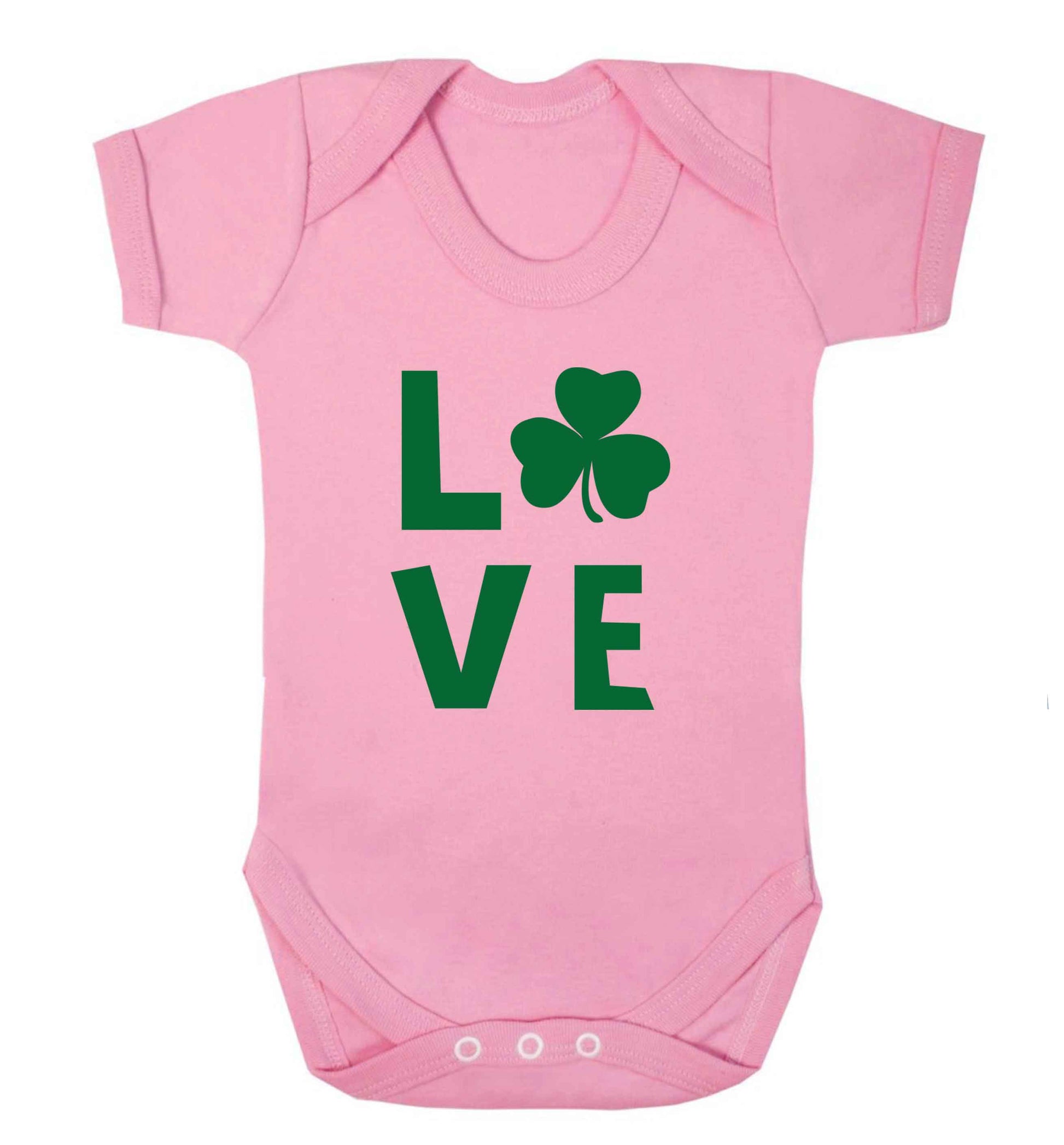 Shamrock love baby vest pale pink 18-24 months