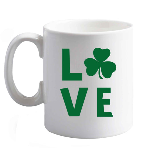 10 oz Favourite Type Pan Pancake ceramic mug right handed
