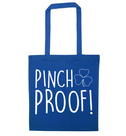 Pinch Proof blue tote bag