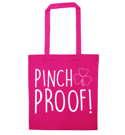 Pinch Proof pink tote bag