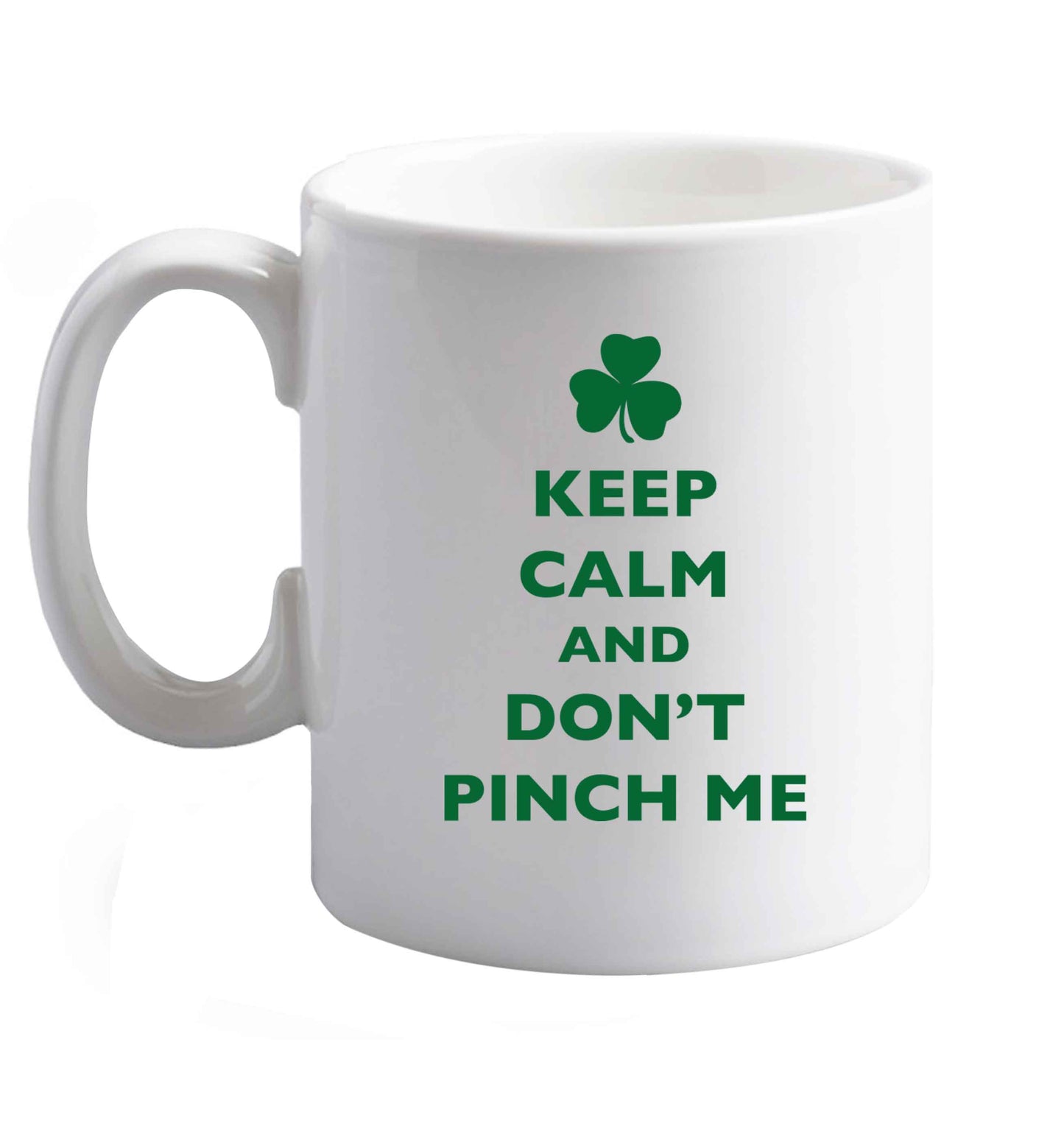 10 oz Favourite Type Pan Pancake ceramic mug right handed