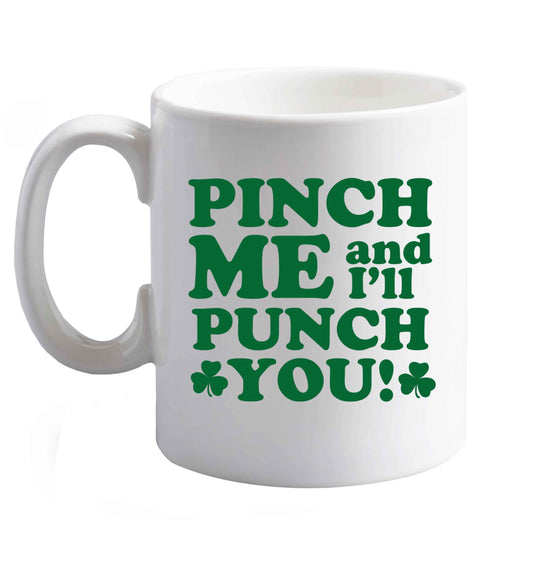 10 oz Favourite Type Pan Pancake ceramic mug right handed