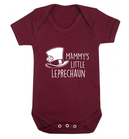 Mammy's little leprechaun baby vest maroon 18-24 months