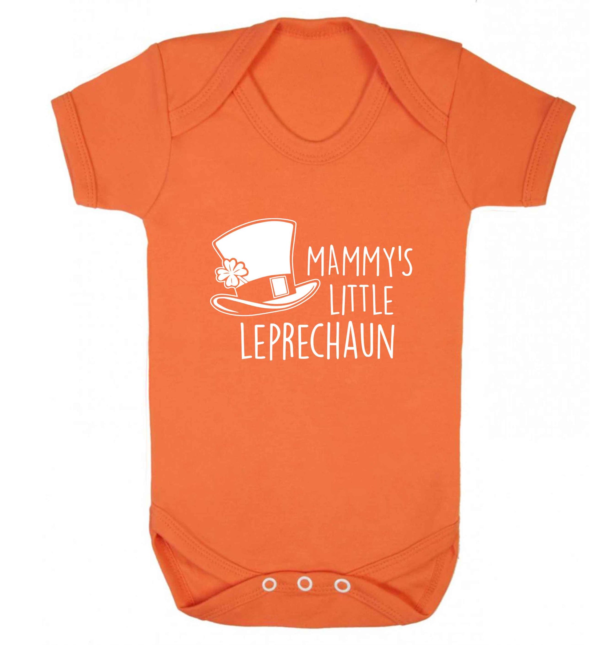 Mammy's little leprechaun baby vest orange 18-24 months