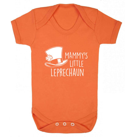 Mammy's little leprechaun baby vest orange 18-24 months