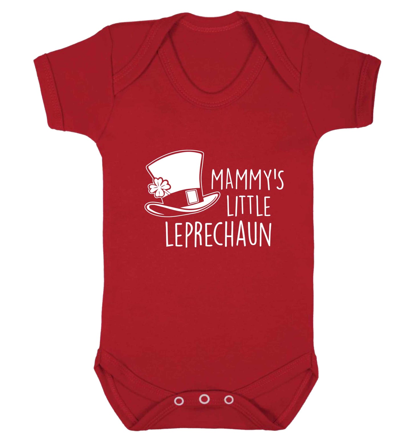 Mammy's little leprechaun baby vest red 18-24 months