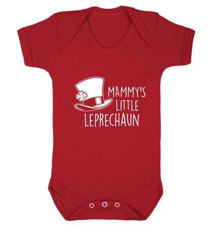 Mammy's little leprechaun baby vest red 18-24 months