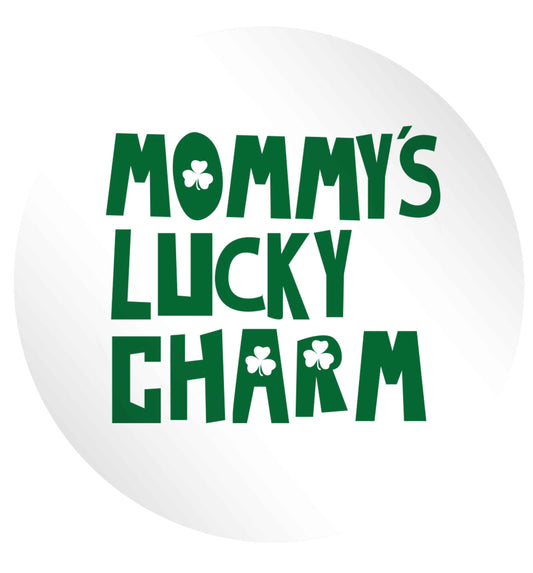 Mommy's lucky charm 24 @ 45mm matt circle stickers