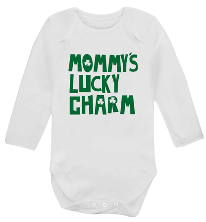 Mommy's lucky charm baby vest long sleeved white 6-12 months