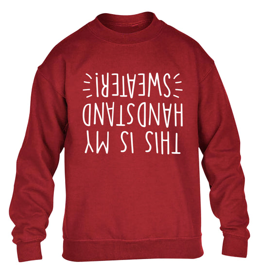 This is my handstand children's grey sweater 12-13 Years