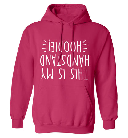 This is my handstand adults unisex pink hoodie 2XL