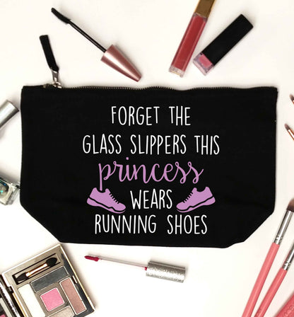 Forget the glass slippers this princess wears running shoes black makeup bag