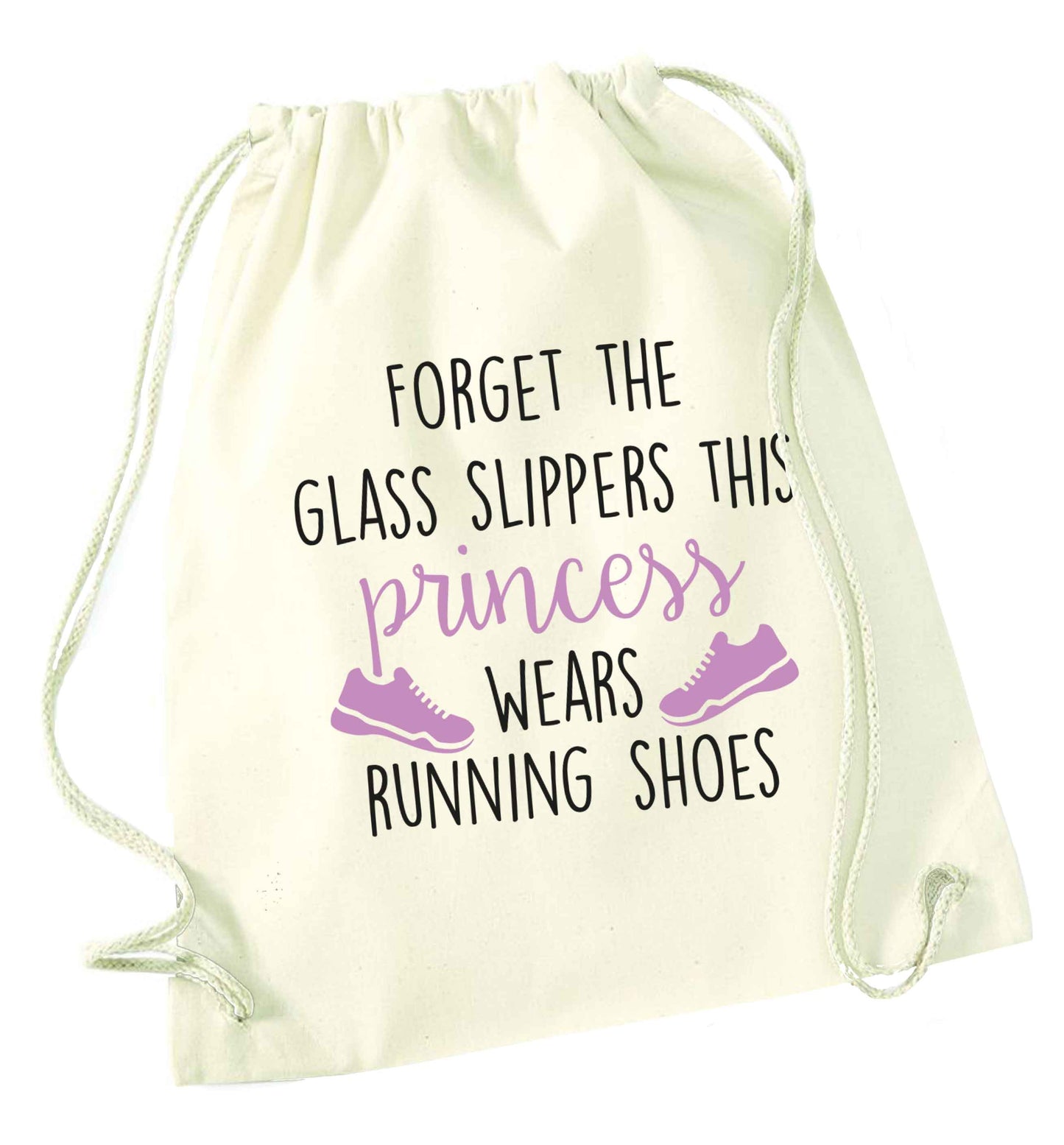 Forget the glass slippers this princess wears running shoes natural drawstring bag