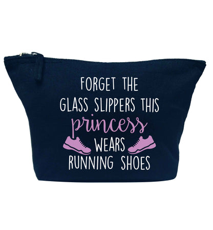 Forget the glass slippers this princess wears running shoes navy makeup bag