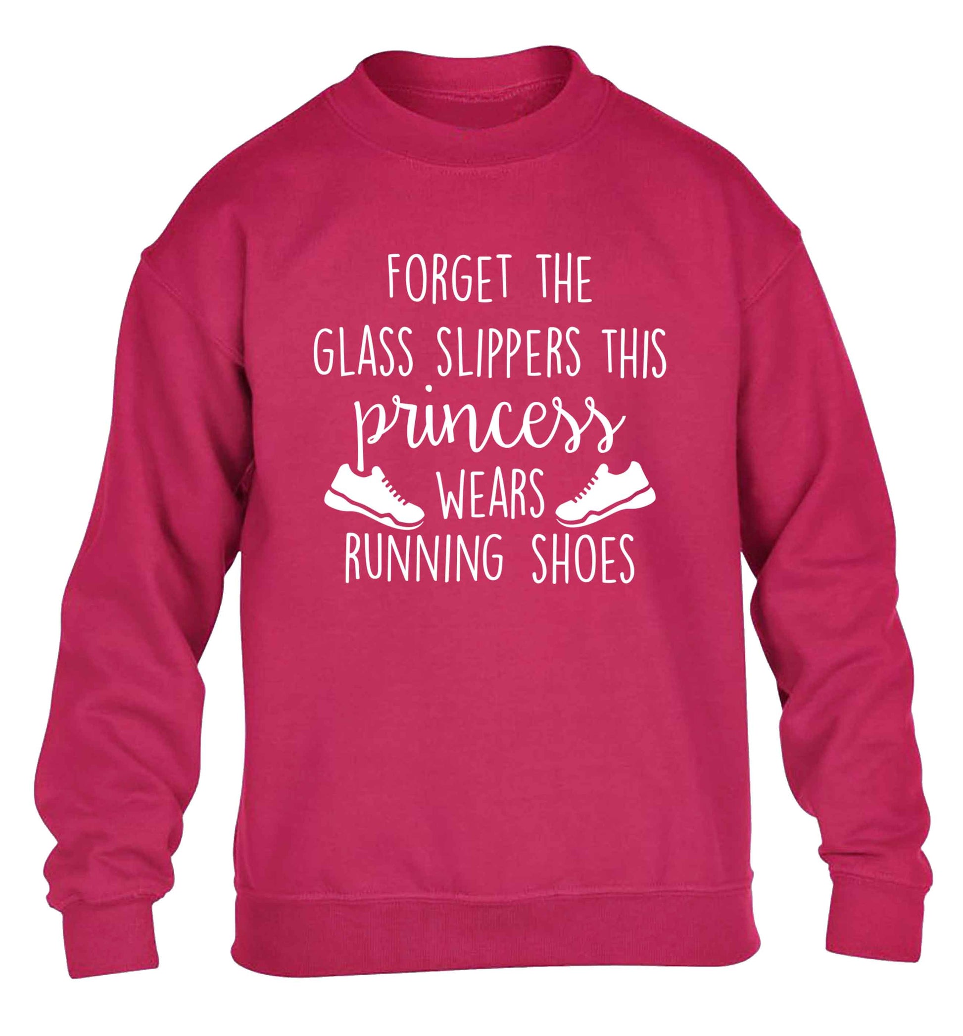 Forget the glass slippers this princess wears running shoes children's pink sweater 12-13 Years