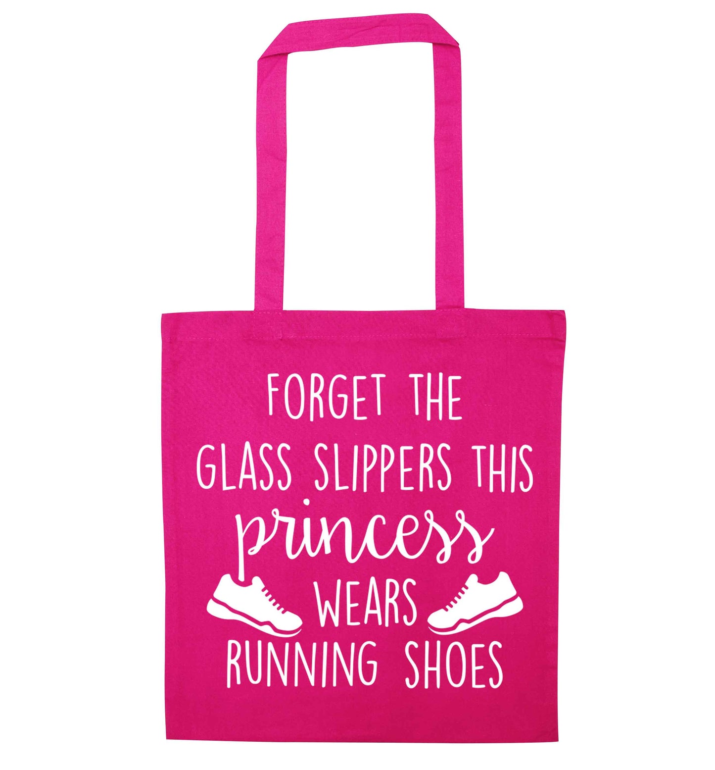 Forget the glass slippers this princess wears running shoes pink tote bag