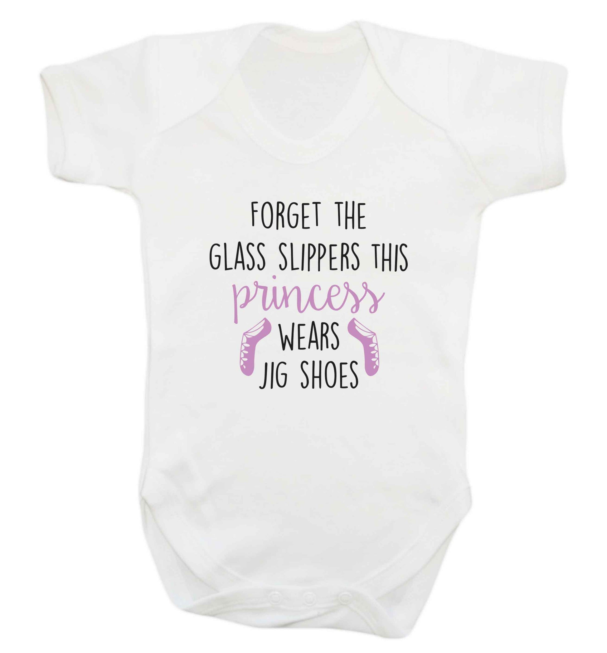This princess wears jig shoes baby vest white 18-24 months