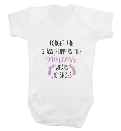 This princess wears jig shoes baby vest white 18-24 months