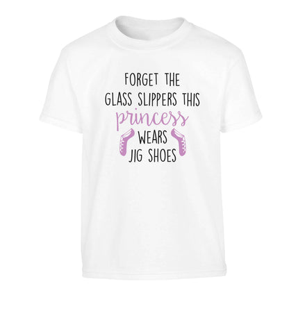 This princess wears jig shoes Children's white Tshirt 12-13 Years