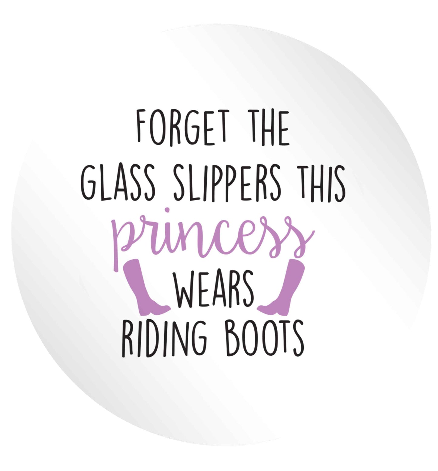 Forget the glass slippers this princess wears riding boots 24 @ 45mm matt circle stickers
