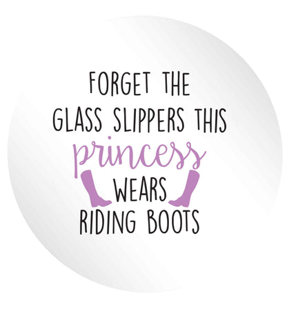 Forget the glass slippers this princess wears riding boots 24 @ 45mm matt circle stickers