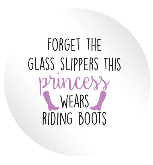 Forget the glass slippers this princess wears riding boots 24 @ 45mm matt circle stickers