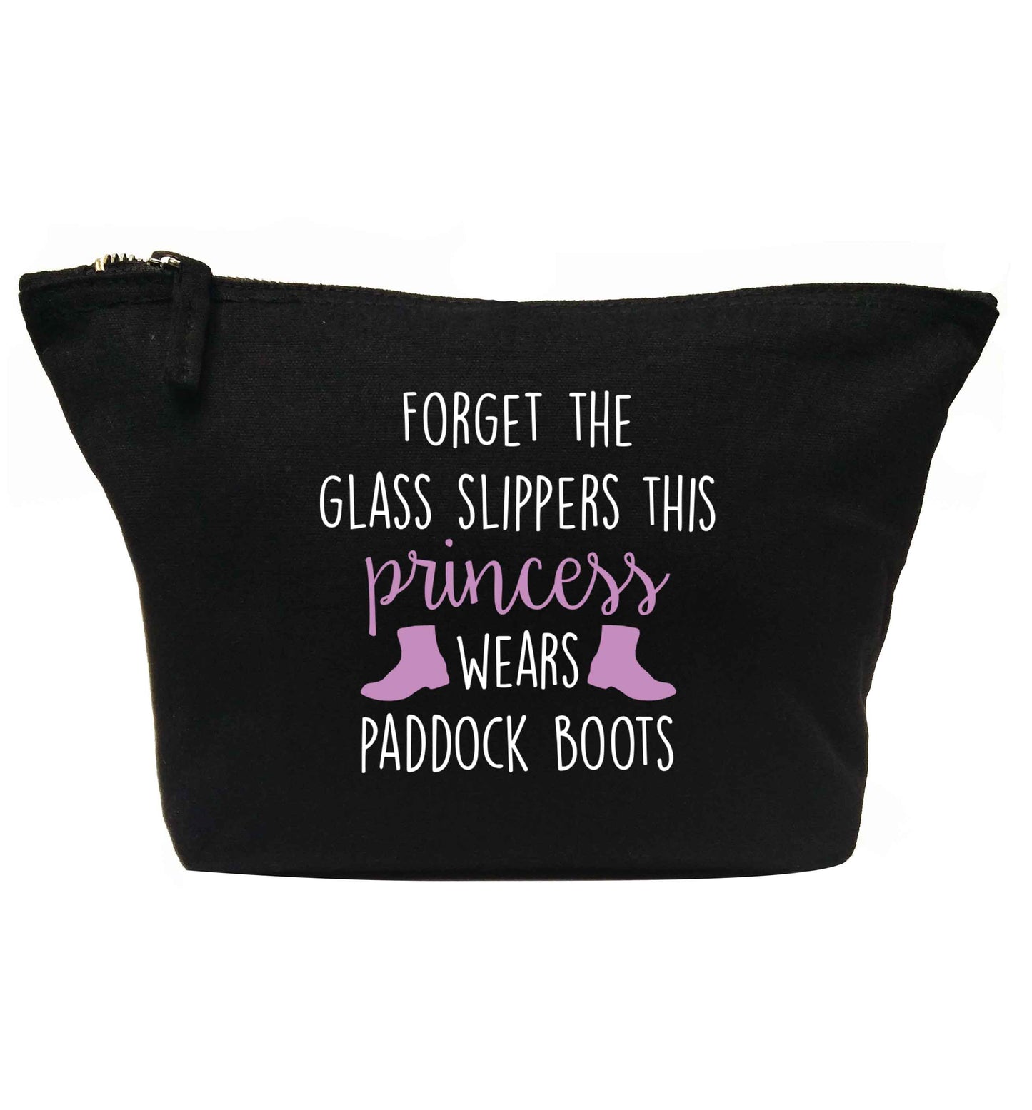 Forget the glass slippers this princess wears paddock boots | Makeup / wash bag
