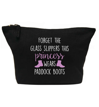 Forget the glass slippers this princess wears paddock boots | Makeup / wash bag