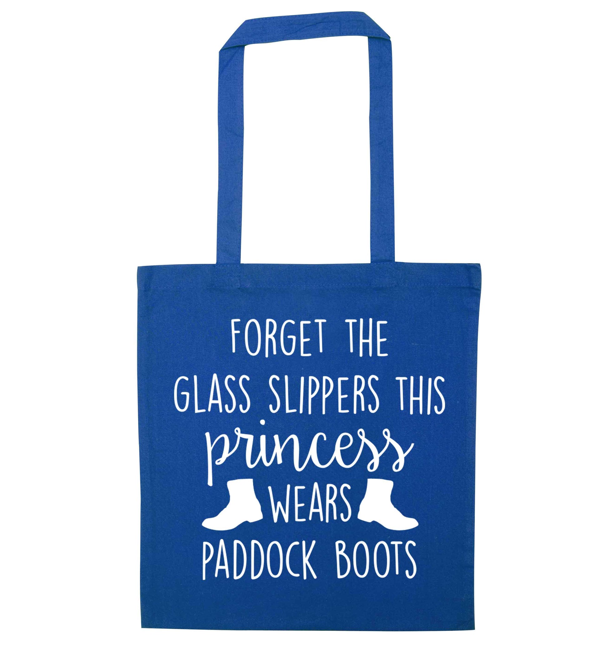 Forget the glass slippers this princess wears paddock boots blue tote bag