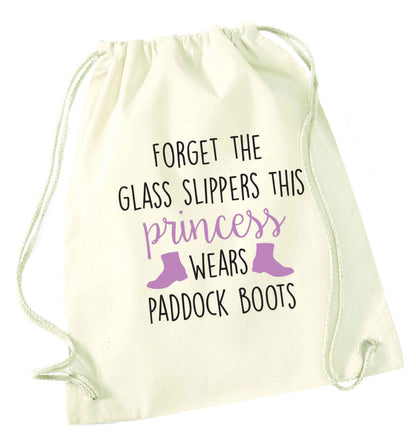 Forget the glass slippers this princess wears paddock boots natural drawstring bag