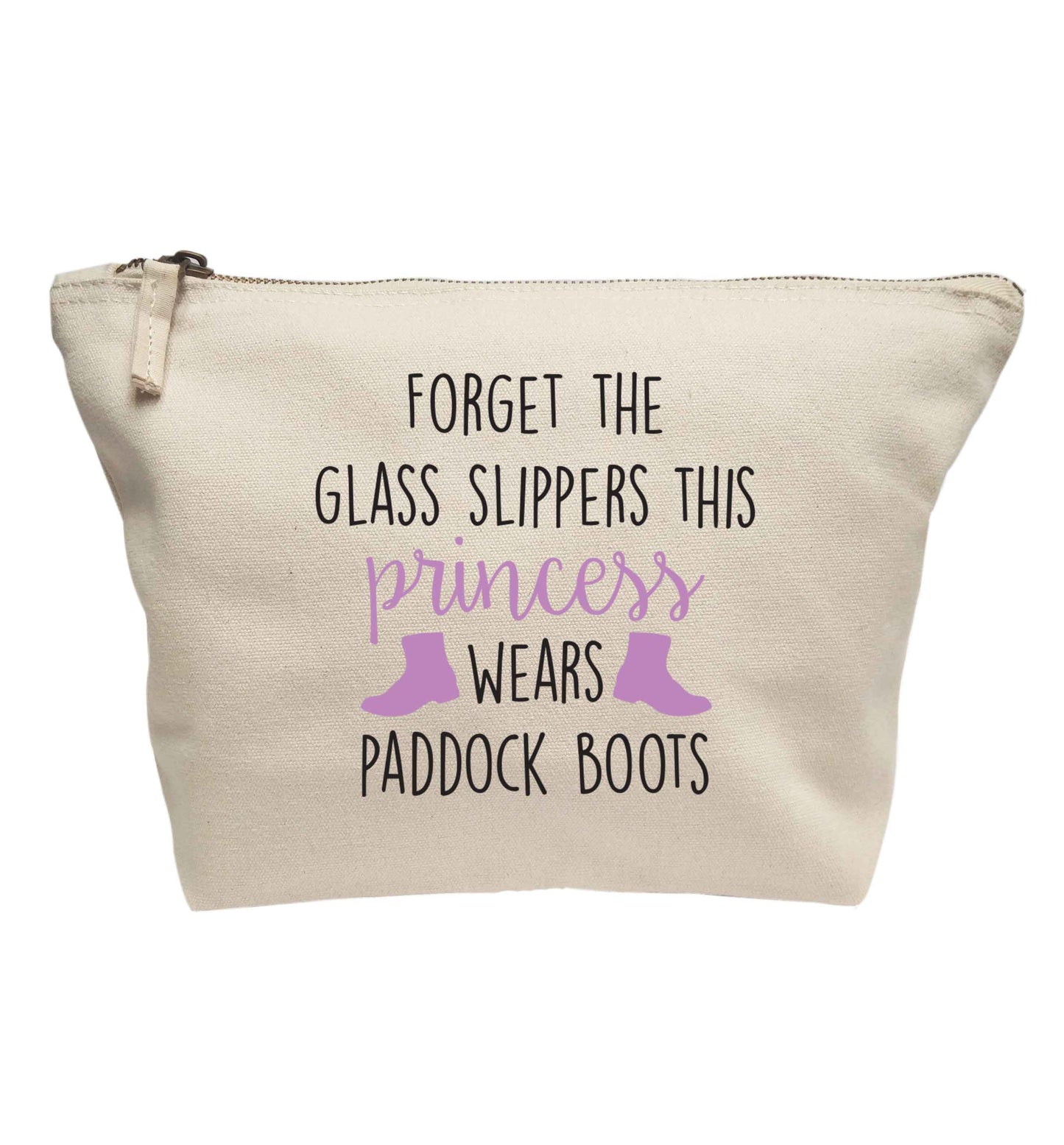 Forget the glass slippers this princess wears paddock boots | Makeup / wash bag