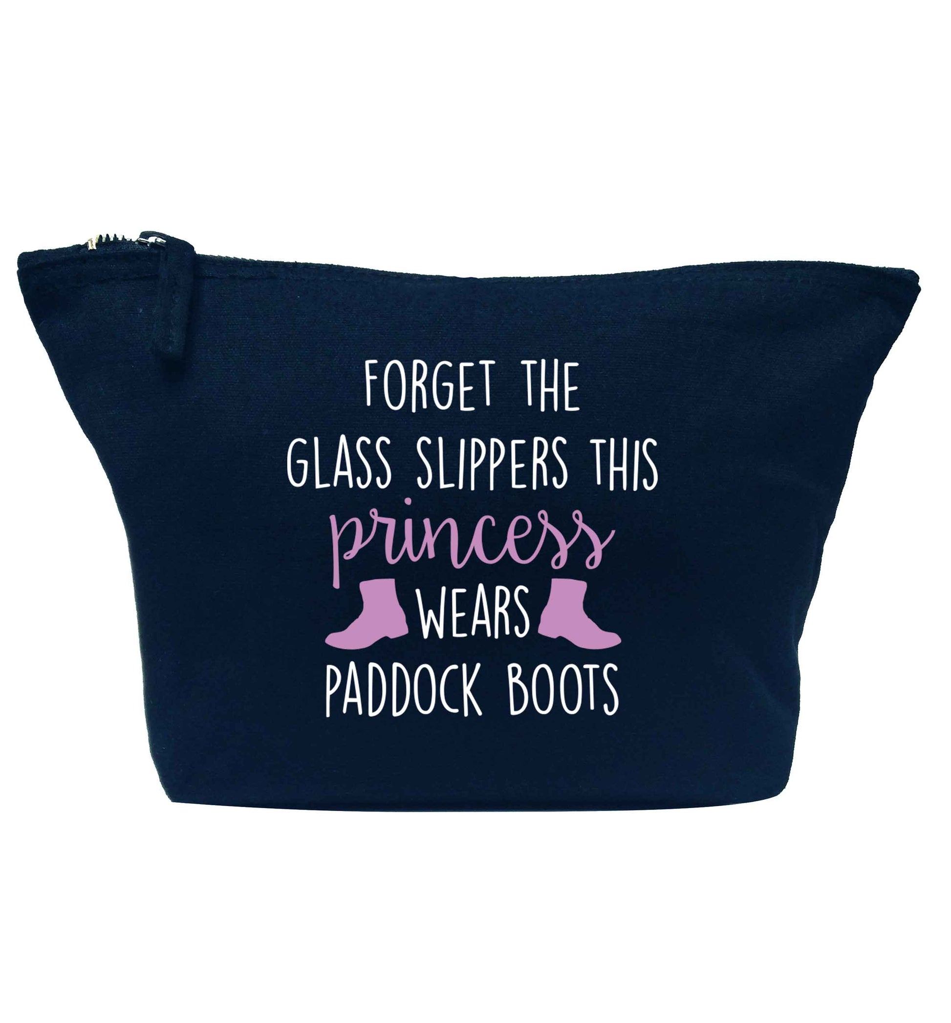 Forget the glass slippers this princess wears paddock boots navy makeup bag