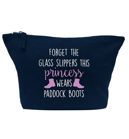 Forget the glass slippers this princess wears paddock boots navy makeup bag