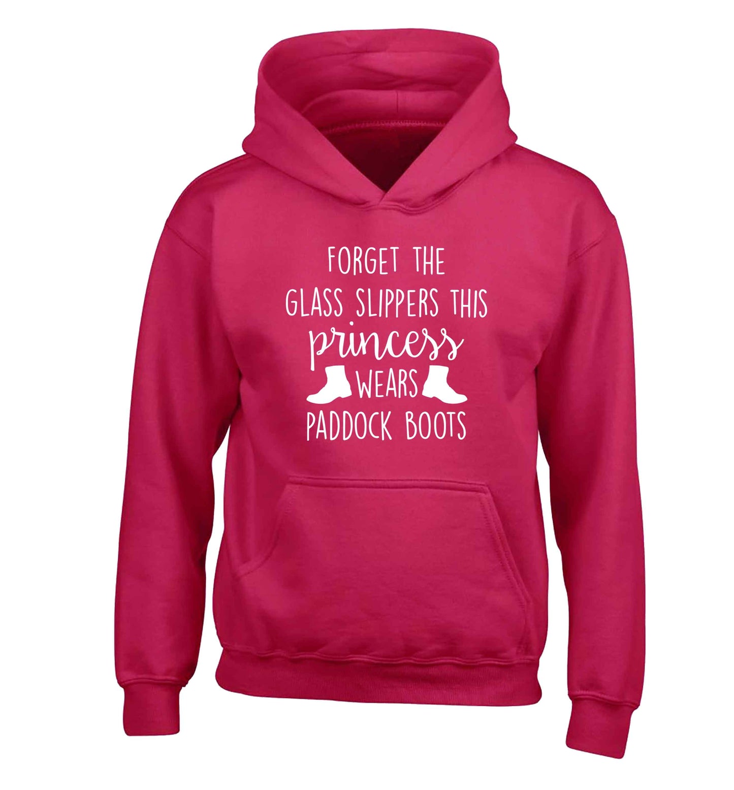 Forget the glass slippers this princess wears paddock boots children's pink hoodie 12-13 Years