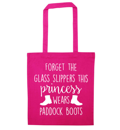 Forget the glass slippers this princess wears paddock boots pink tote bag