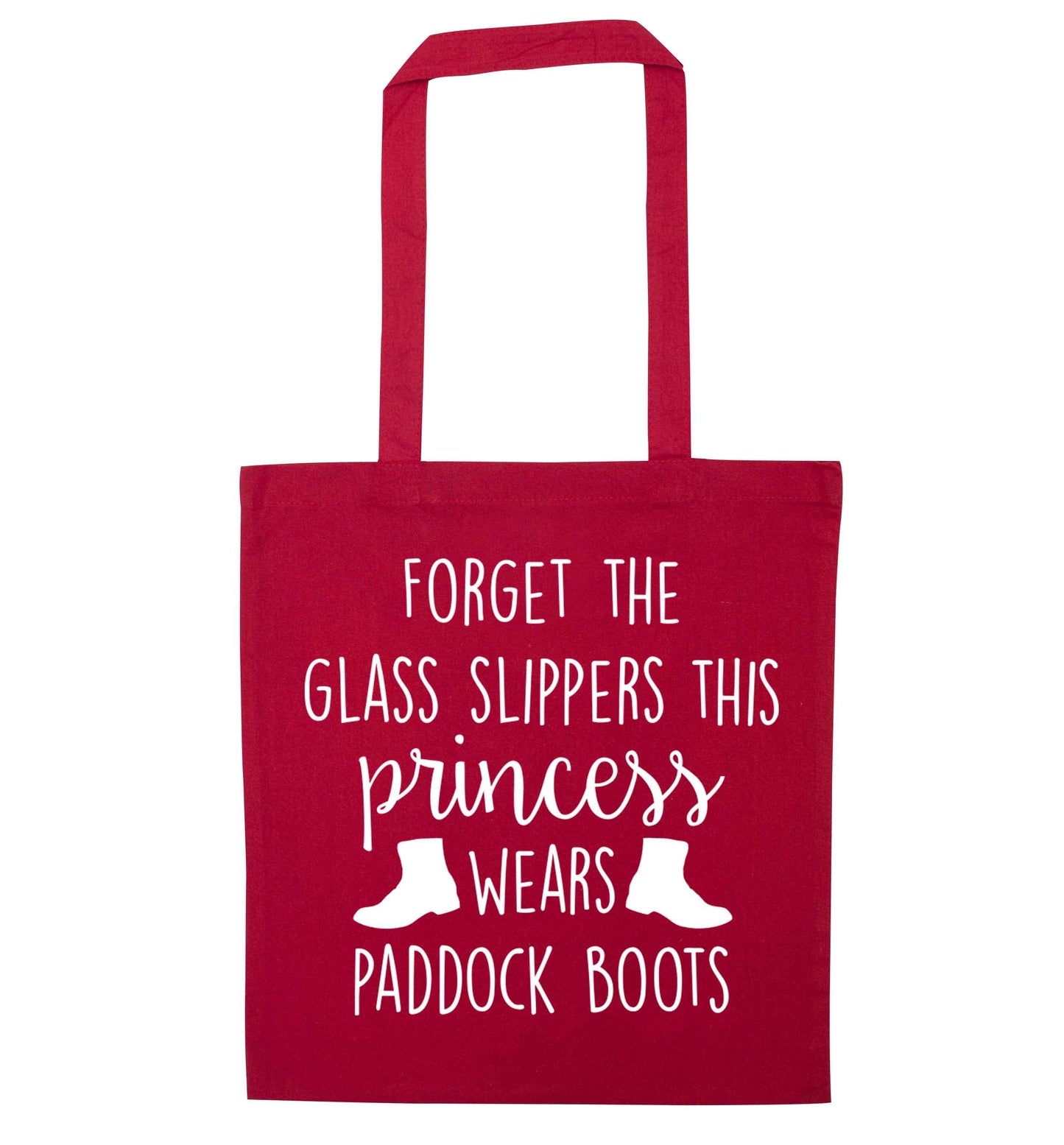 Forget the glass slippers this princess wears paddock boots red tote bag
