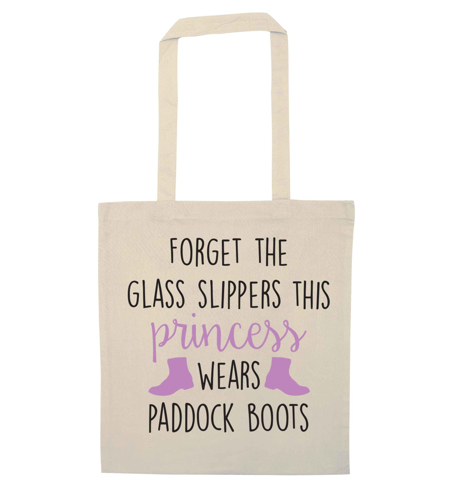 Forget the glass slippers this princess wears paddock boots natural tote bag