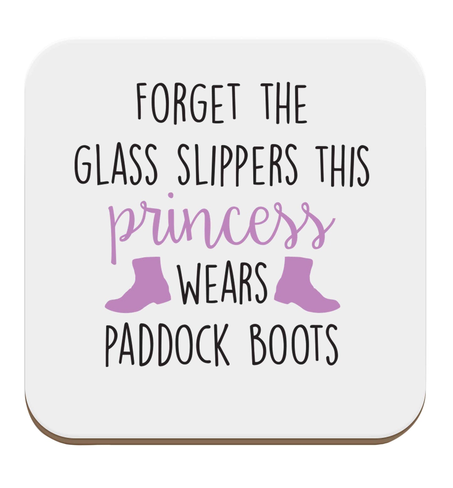 Forget the glass slippers this princess wears paddock boots set of four coasters