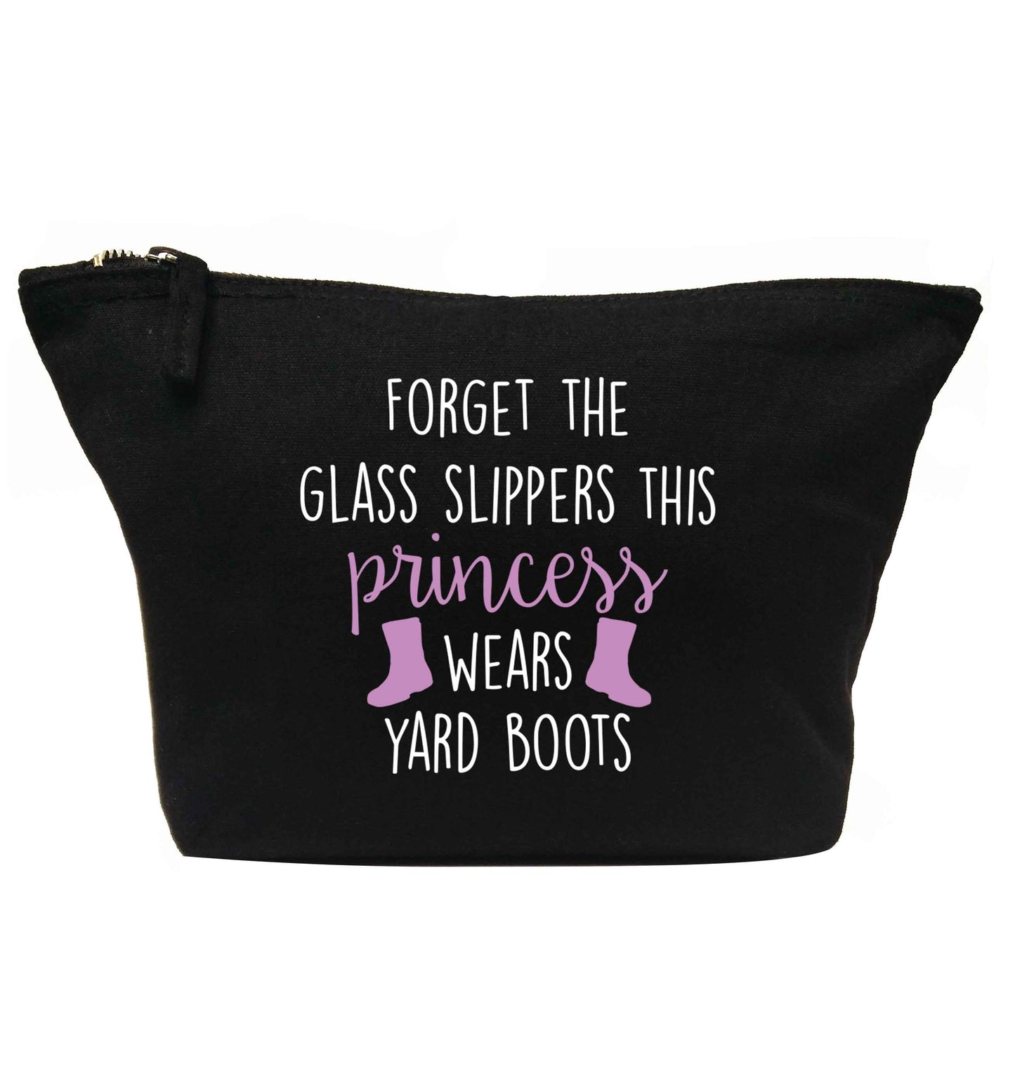 Forget the glass slippers this princess wears yard boots | Makeup / wash bag
