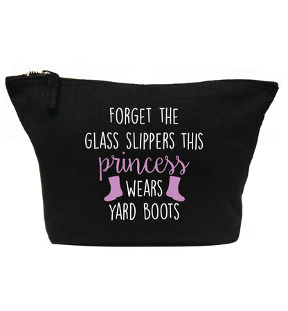 Forget the glass slippers this princess wears yard boots | Makeup / wash bag